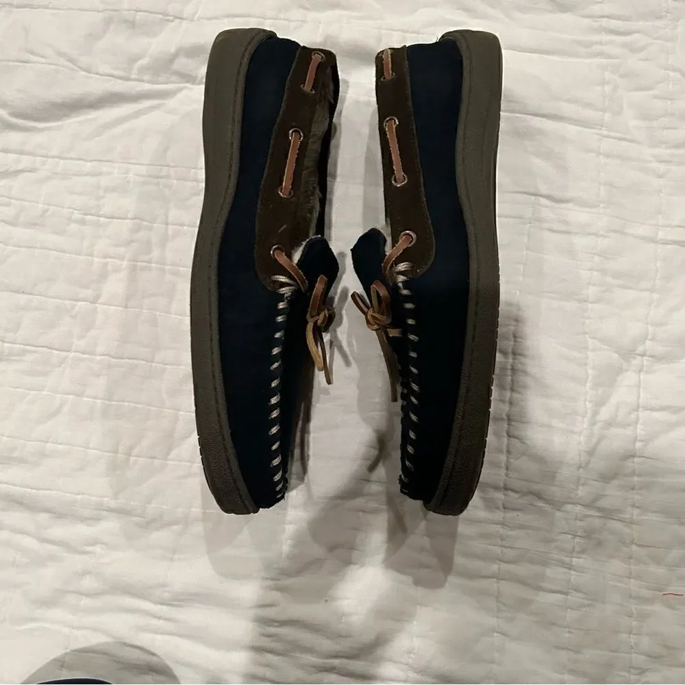 Clark’s men Sherman slippers EUC size 10 suede upper rubber bottoms